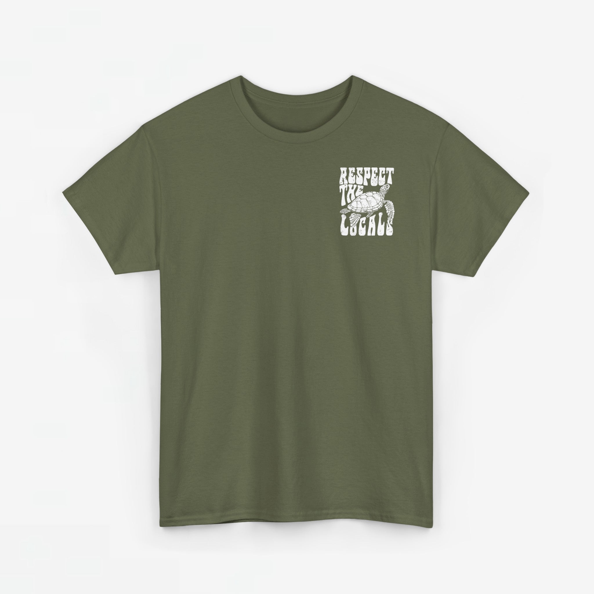 Zomer T-shirt voor Heren - Skrrtshirt Zomervakantie Oversized Tee #12 - Respect the locals