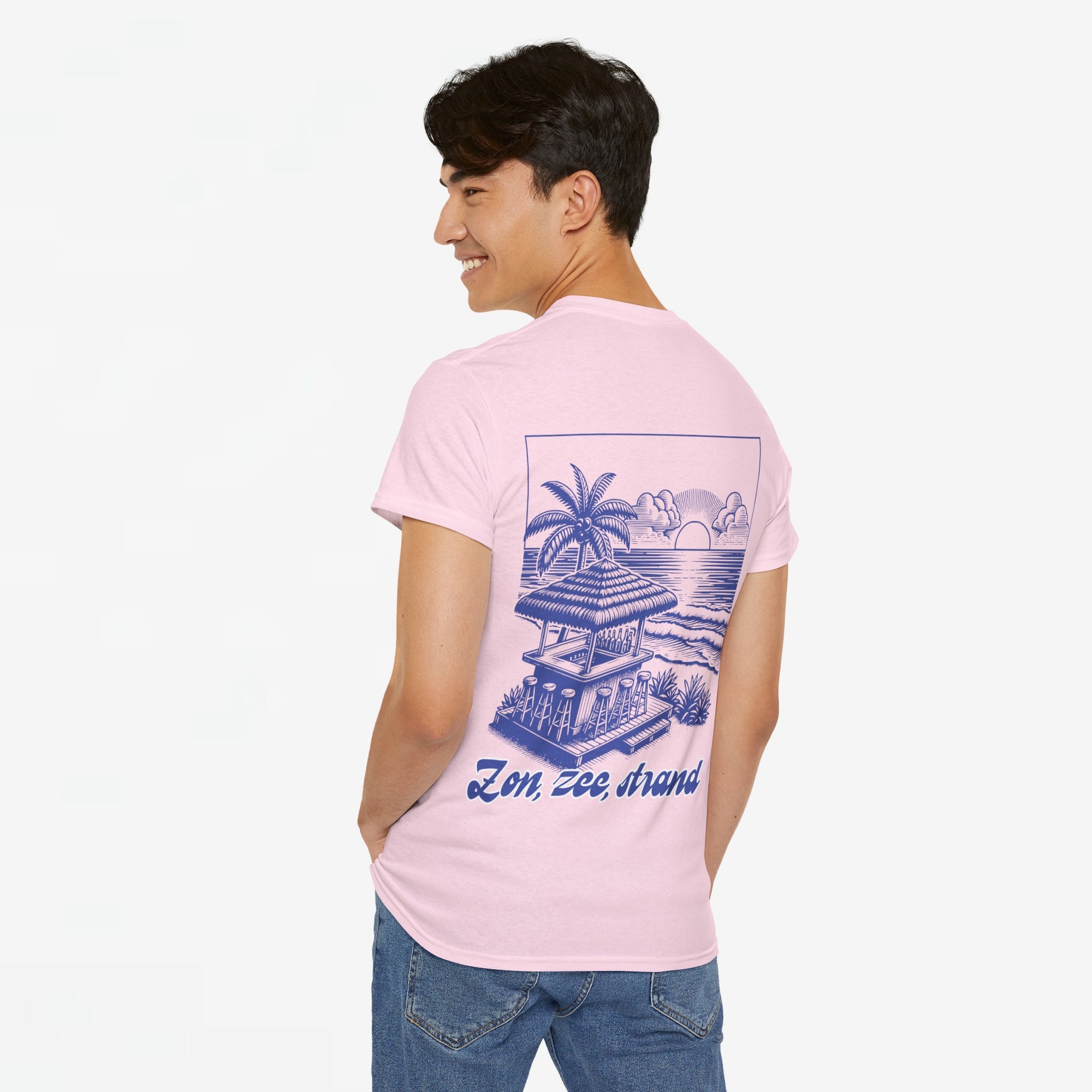 Zomer T-shirt voor Heren - Skrrtshirt Zomervakantie Oversized Tee #5- Zon, Zee, Strand