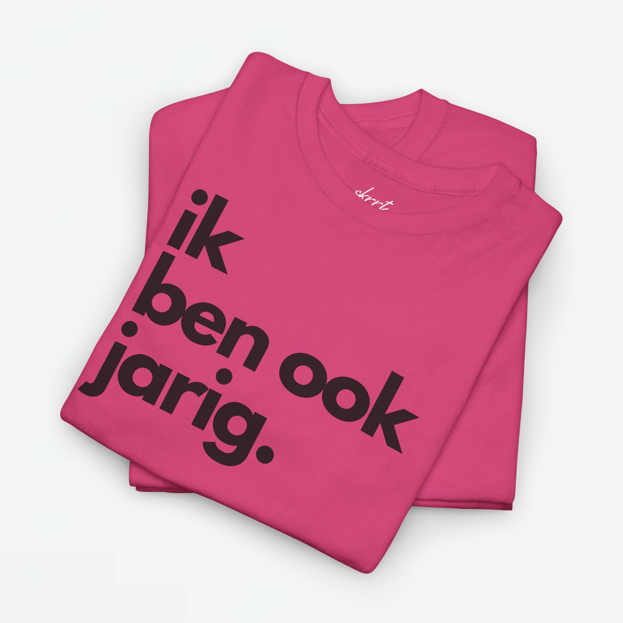 Ik ben ook jarig | Front Print | Koningsdag T-shirt | Oversized