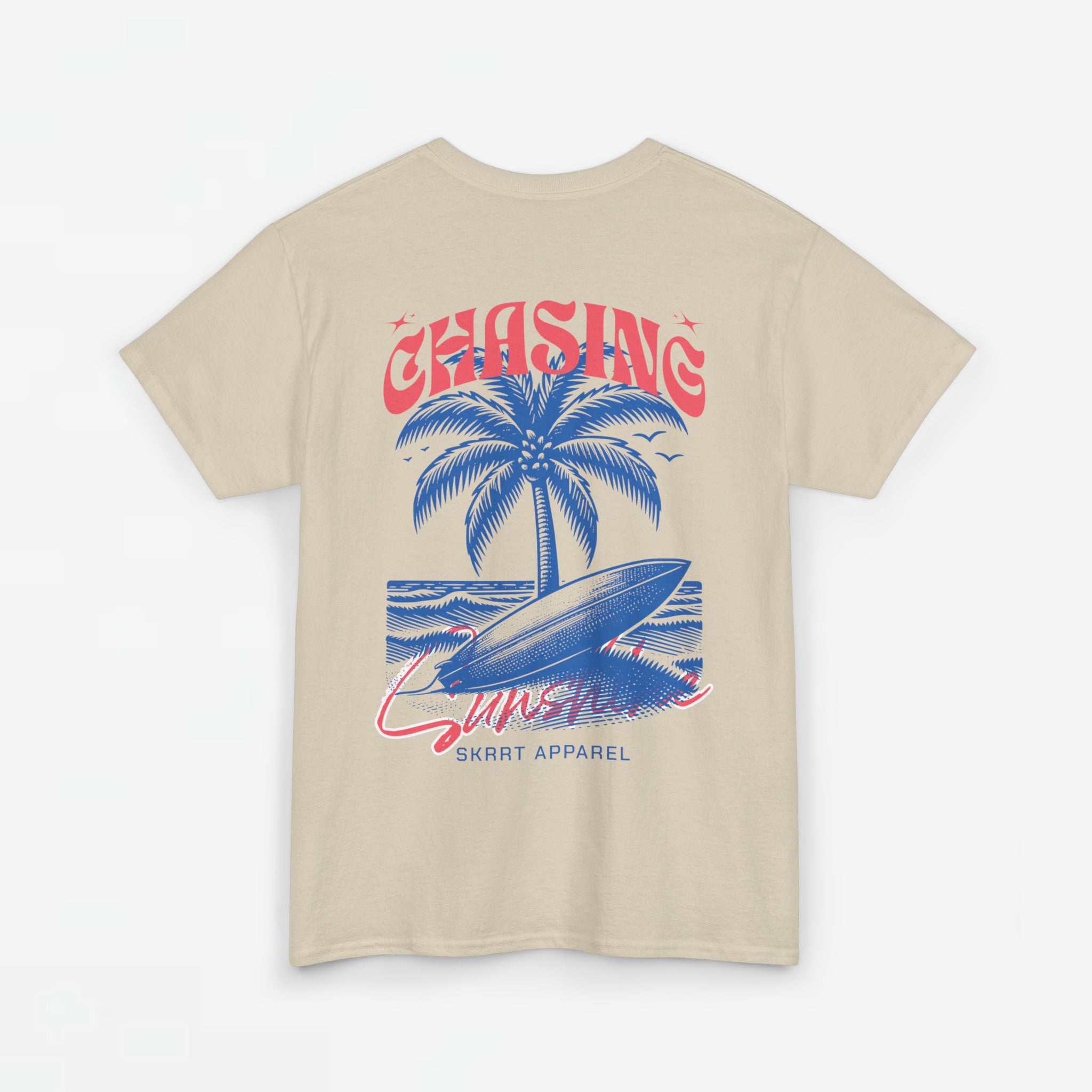 Zomer T-shirt voor Dames - Skrrtshirt Zomervakantie Oversized Tee #6 - Chasing Sunshine