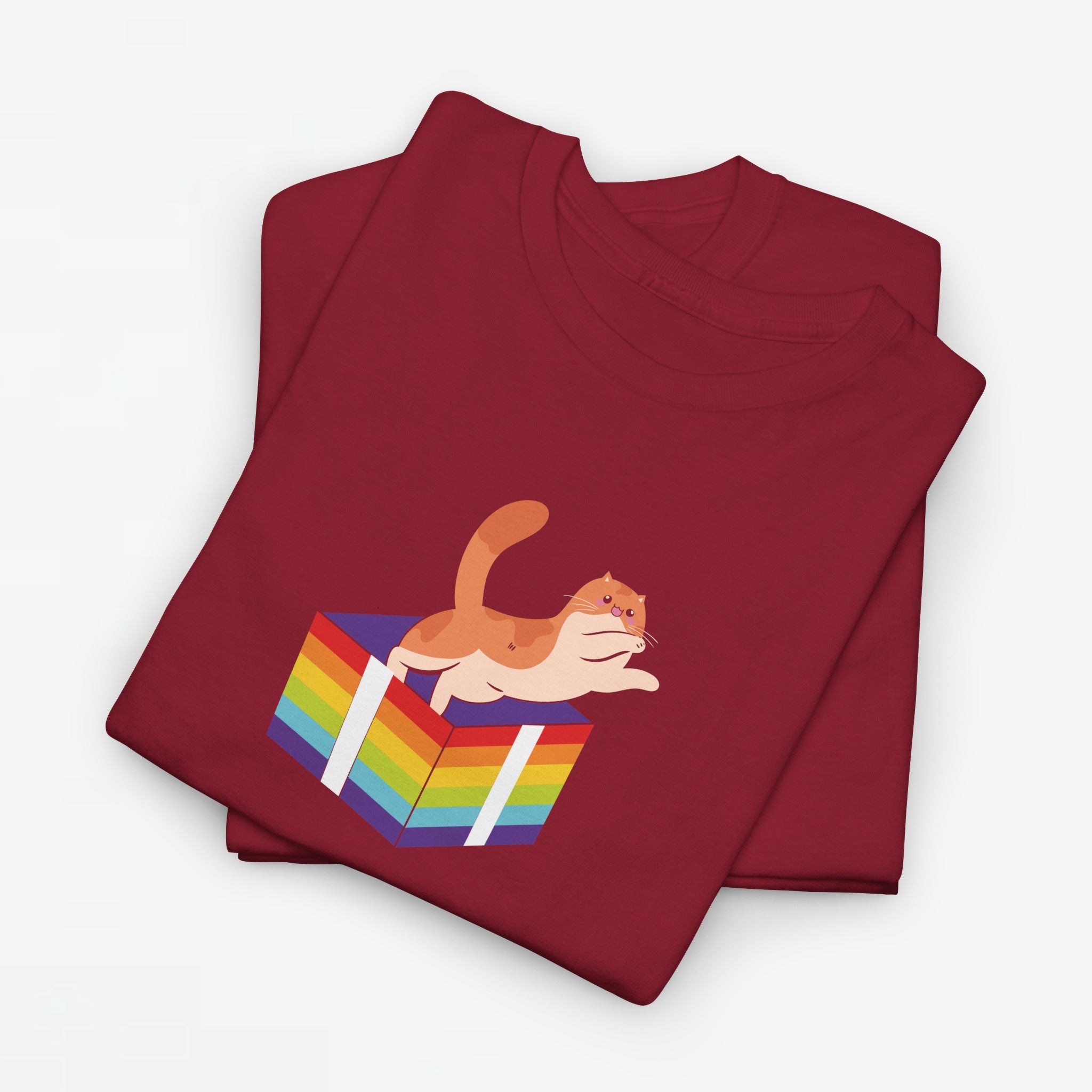 Gay Pride T-shirt - Kat Regenboog - Oversized #57