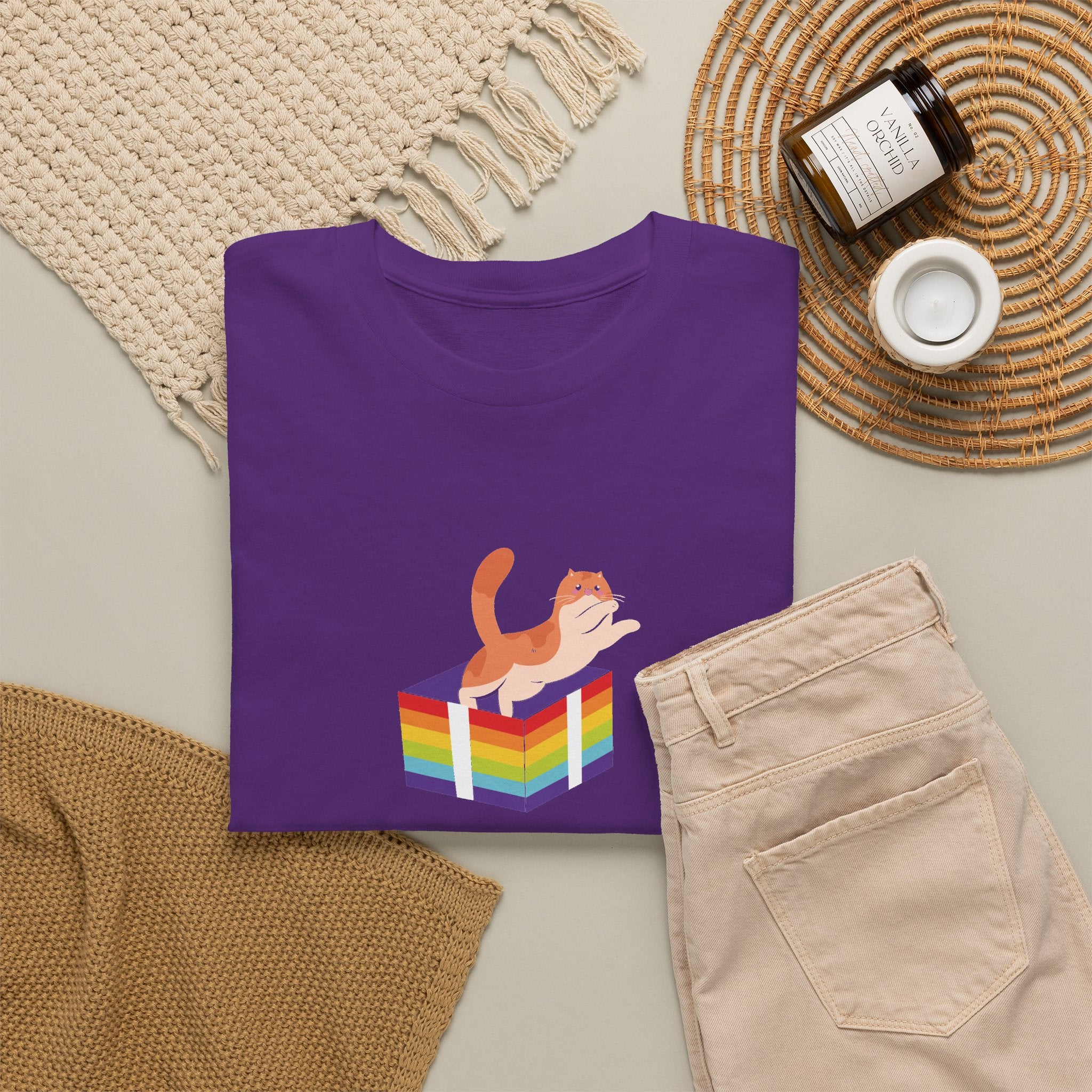 Gay Pride T-shirt - Kat Regenboog | SkrrtShirt