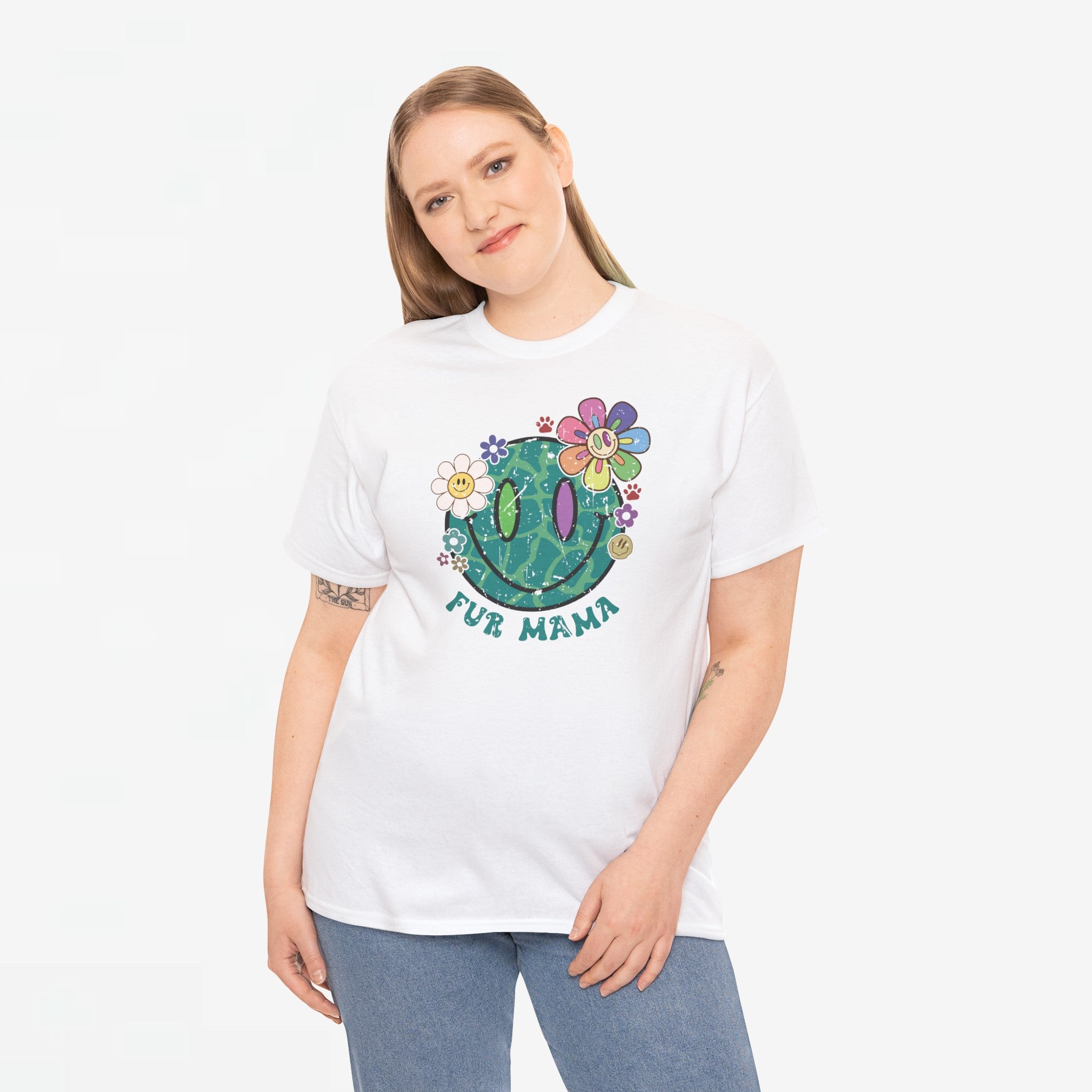 Moederdag Mama Cadeau - T-shirt - Fur Mama - Oversized - #59
