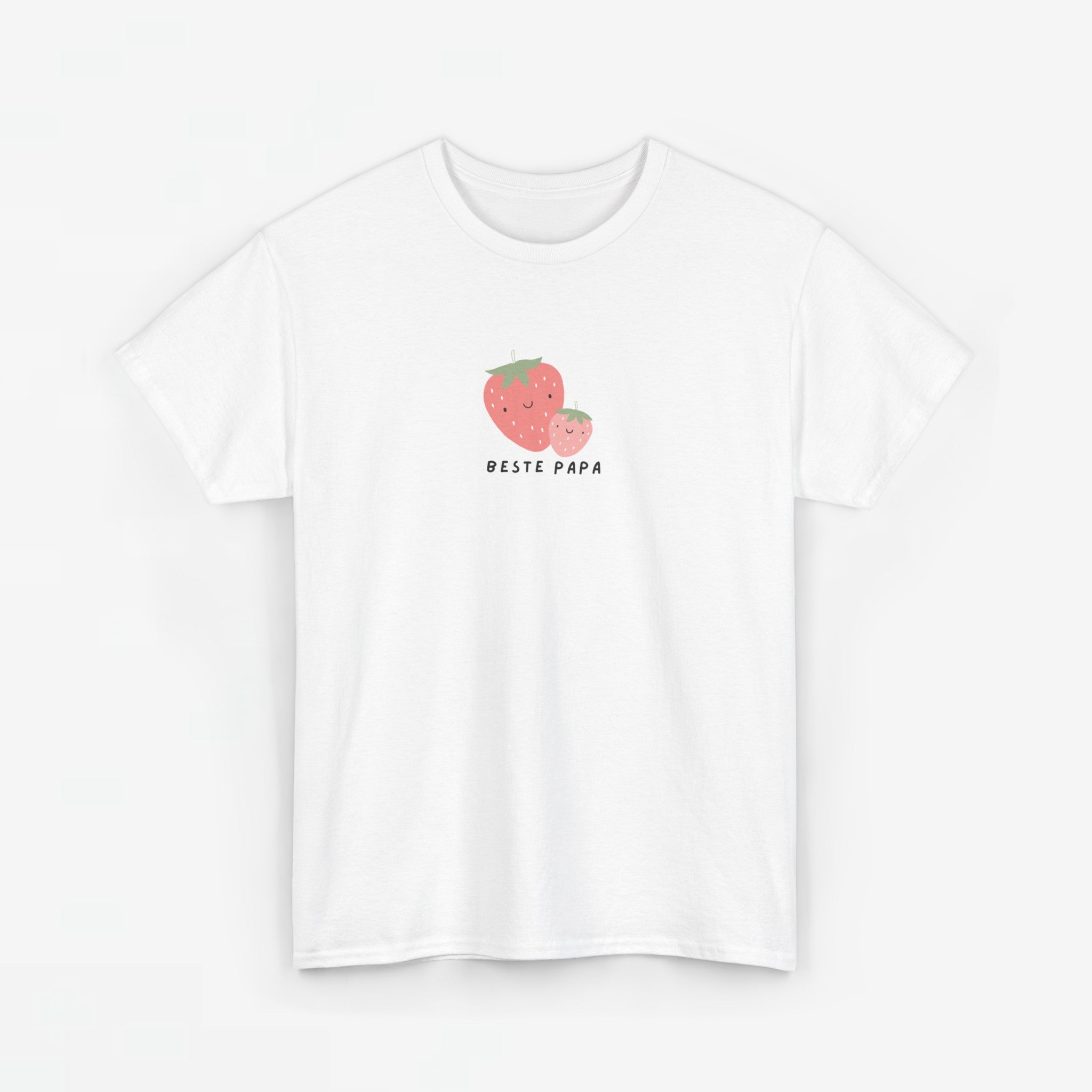 Vaderdag Papa Cadeau - T-shirt - Beste Papa Aardbei - Oversized #61