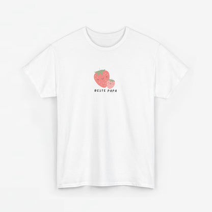 Vaderdag Papa Cadeau - T-shirt - Beste Papa Aardbei - Oversized #61