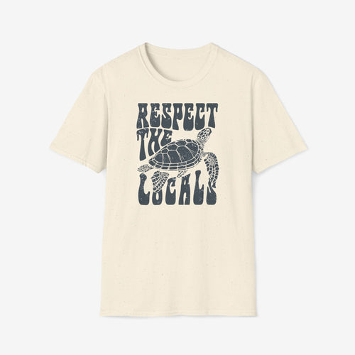 Dames Zomer T-shirt met print - Respect the locals | SkrrtShirt
