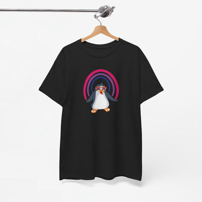 Gay Pride T-shirt - Bi Penguin - Oversized #59