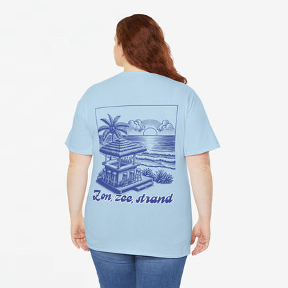 Zomer T-shirt voor Dames - Skrrtshirt Zomervakantie Oversized Tee #5- Zon, Zee, Strand