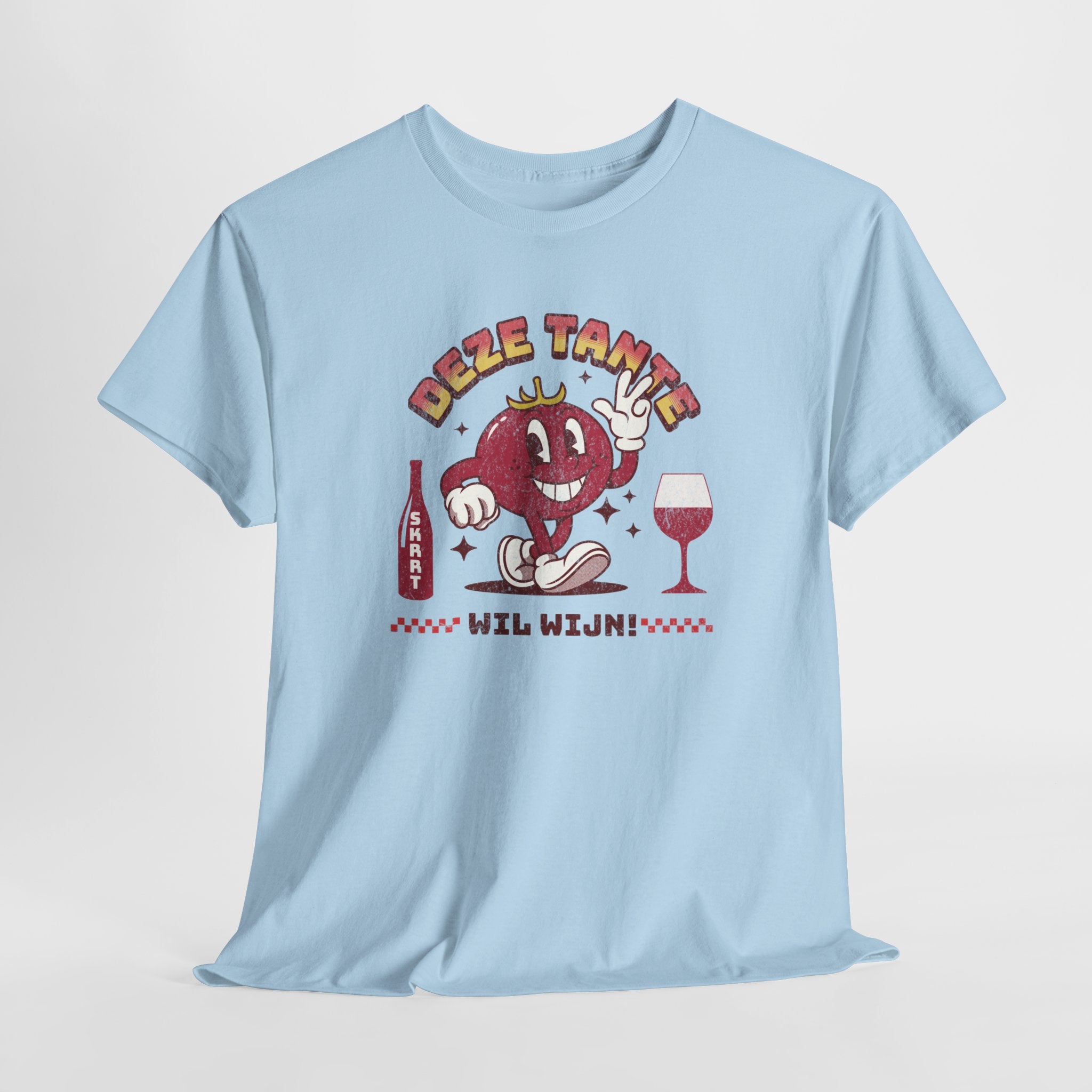 Moederdag Mama Cadeau - T-shirt - Deze Tante Wil Wijn - Oversized - #96