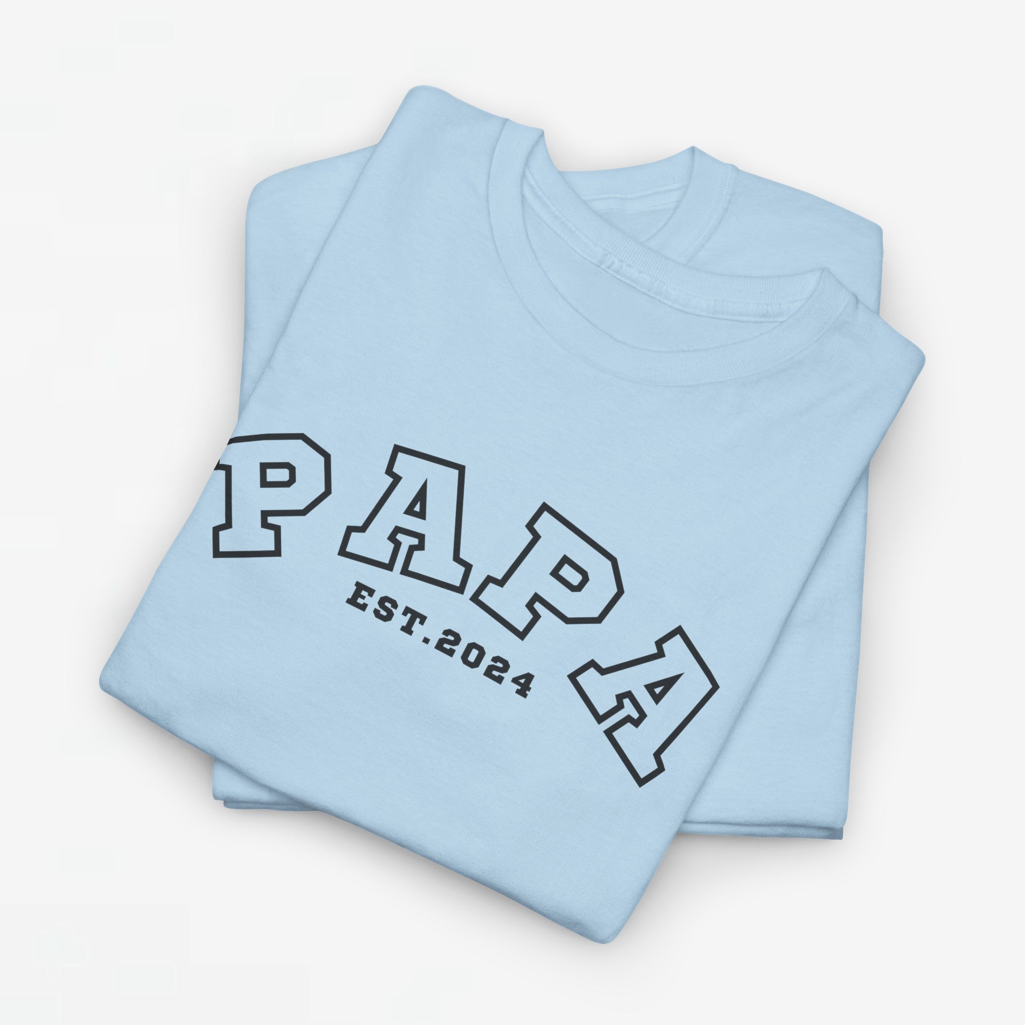 Gepersonaliseerde Vaderdag Papa Cadeau - T-shirt - Papa - EST [Jaar]