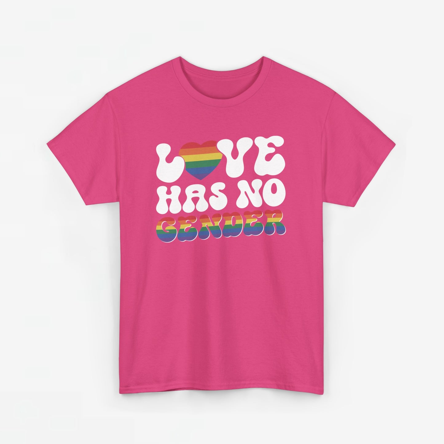 Gay Pride T-shirt - Love Has No Gender - Oversized #20