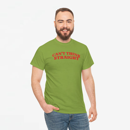 Gay Pride T-shirt -  Can't Think Straight - Oversized Tee