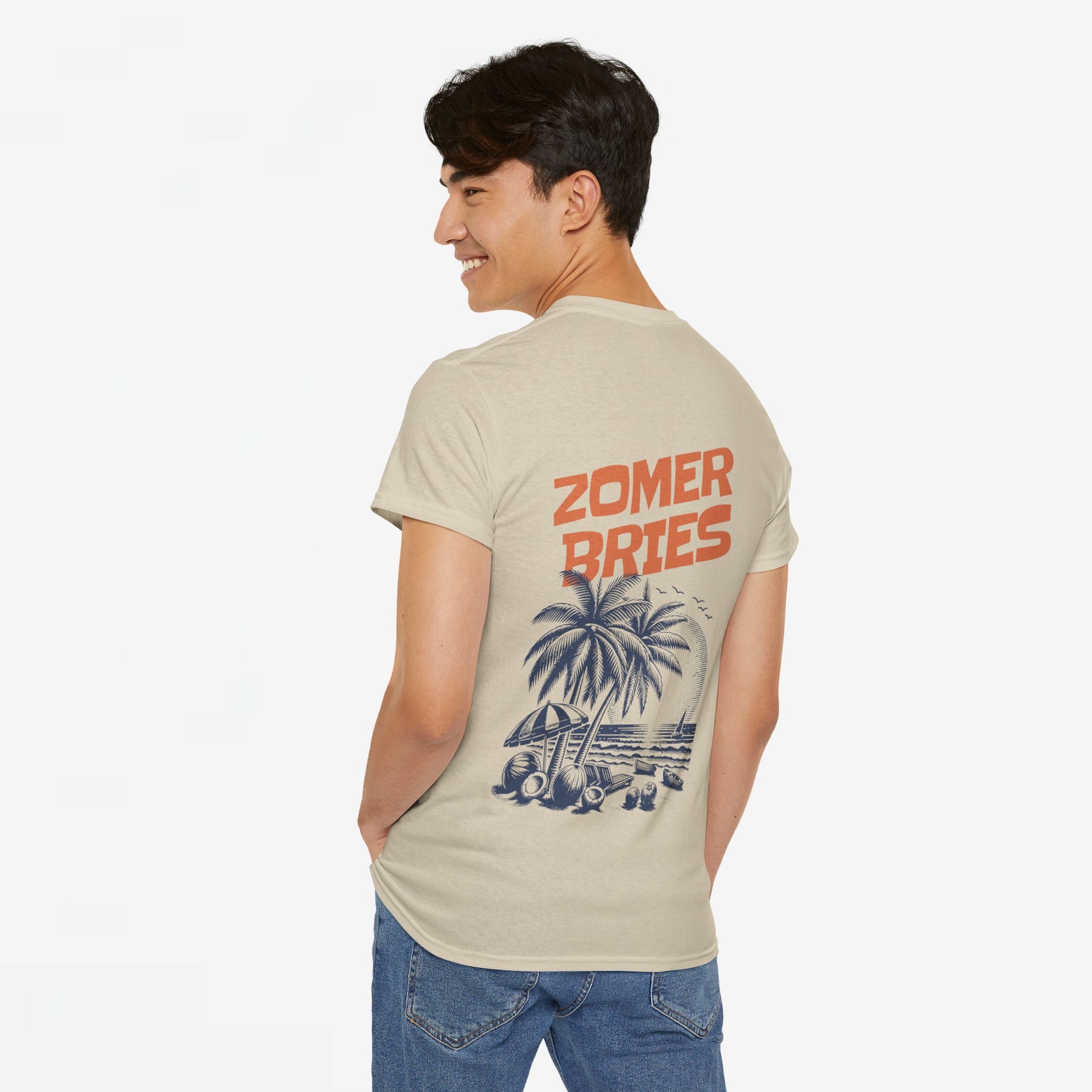 Zomer T-shirt voor Heren - Skrrtshirt Zomervakantie Oversized Tee #8 - Zomer Bries