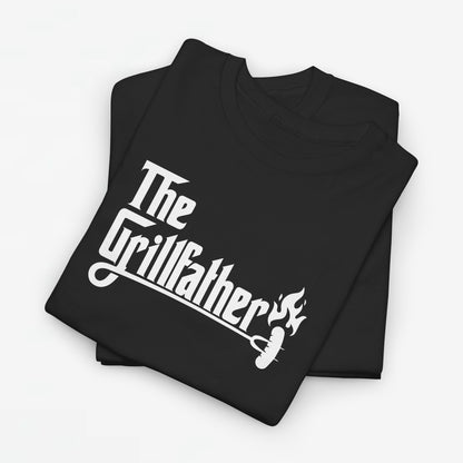 Vaderdag Papa Cadeau - T-shirt - The Grillfather (witte tekst) - Oversized #1