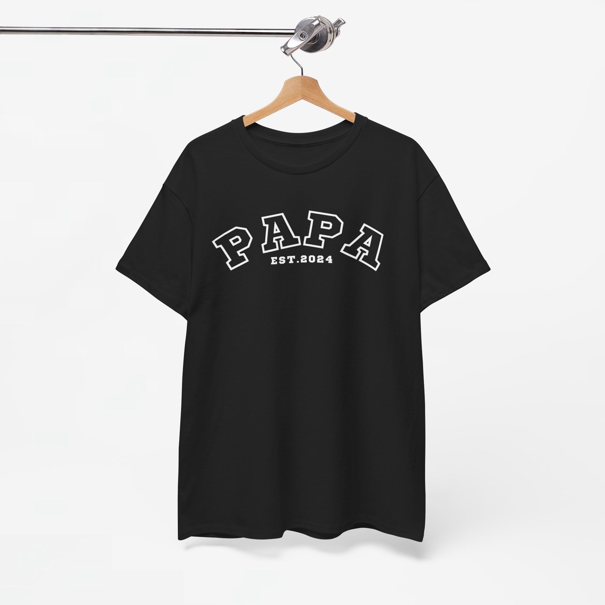 Gepersonaliseerde Vaderdag Papa Cadeau - T-shirt - Papa - EST [Jaar]