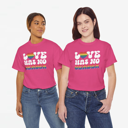 Gay Pride T-shirt - Love Has No Gender - Oversized #20