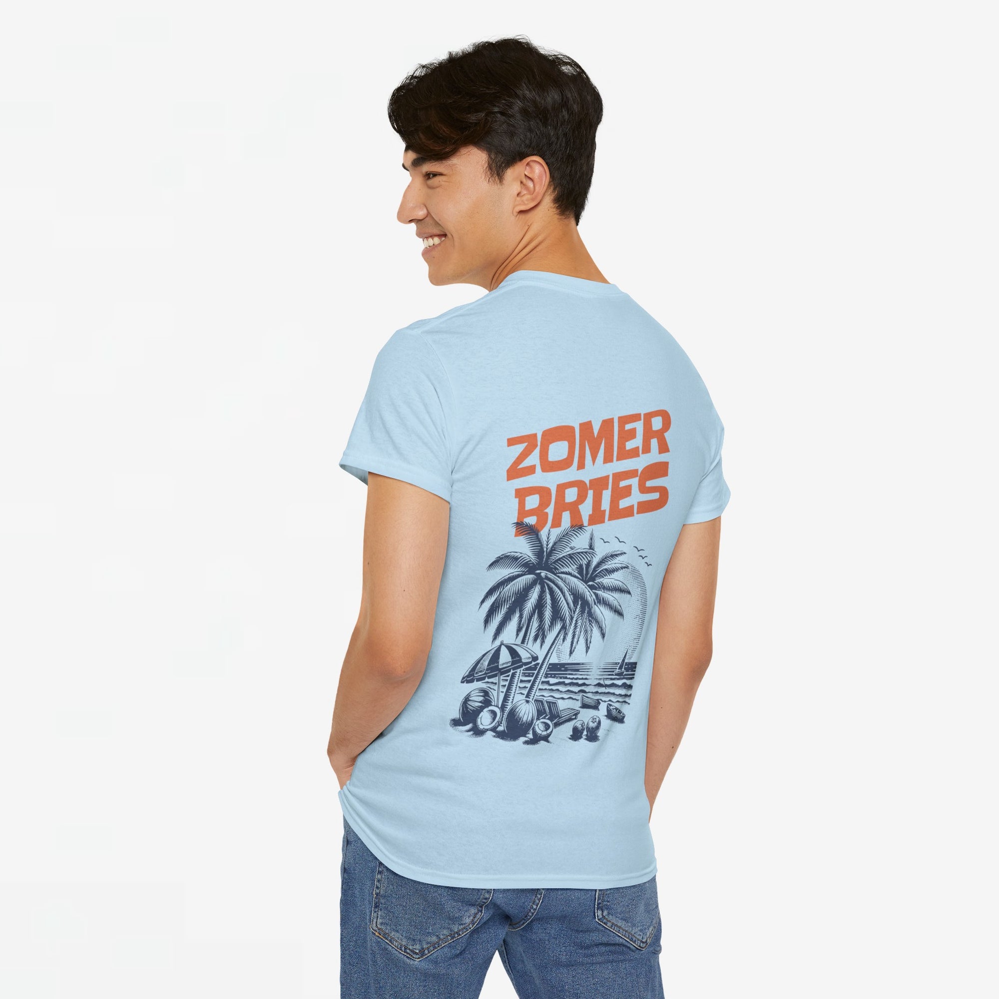 Zomer T-shirt voor Heren - Skrrtshirt Zomervakantie Oversized Tee #8 - Zomer Bries