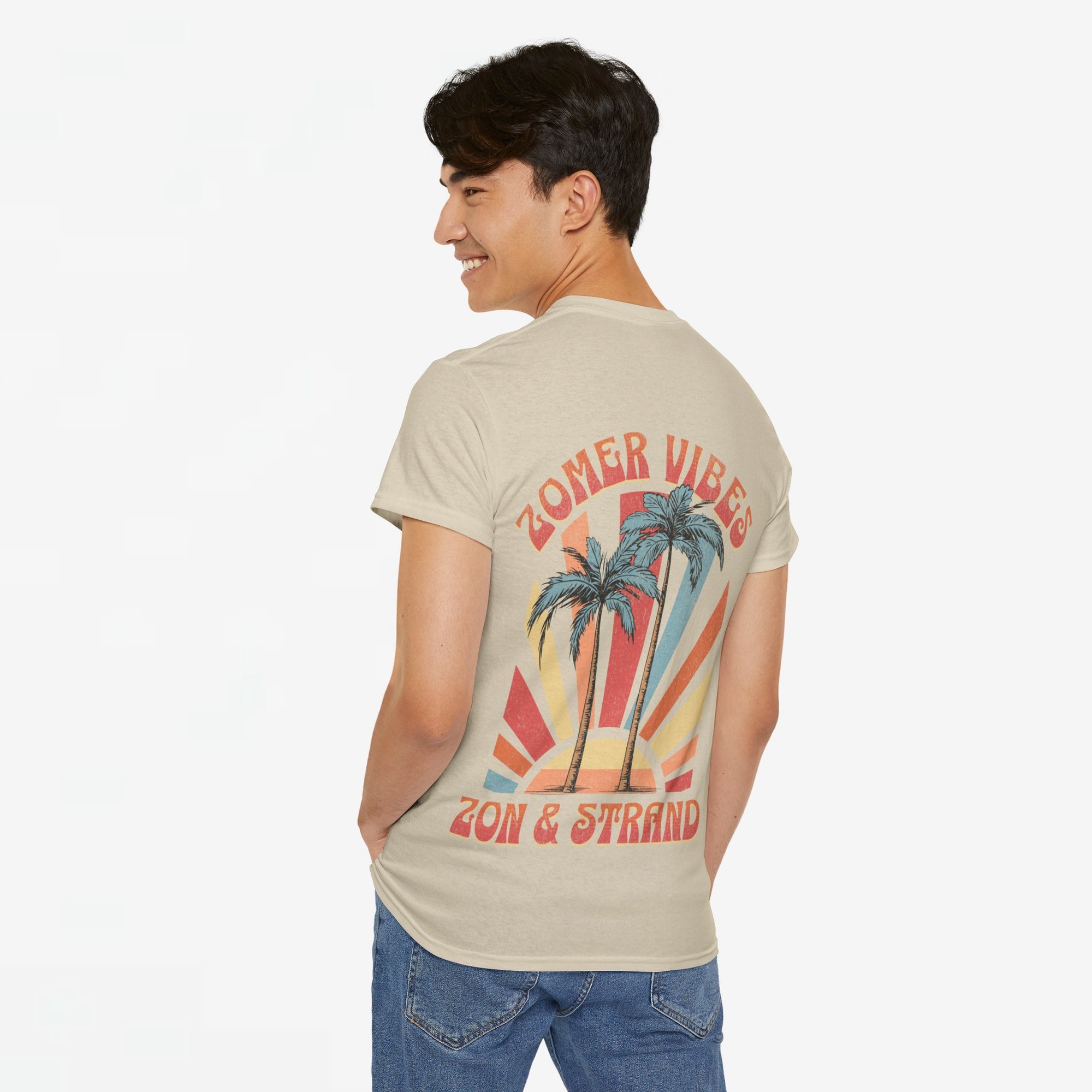 Zomer T-shirt voor Heren - Skrrtshirt Zomervakantie Oversized Tee #9 - Zon & Strand