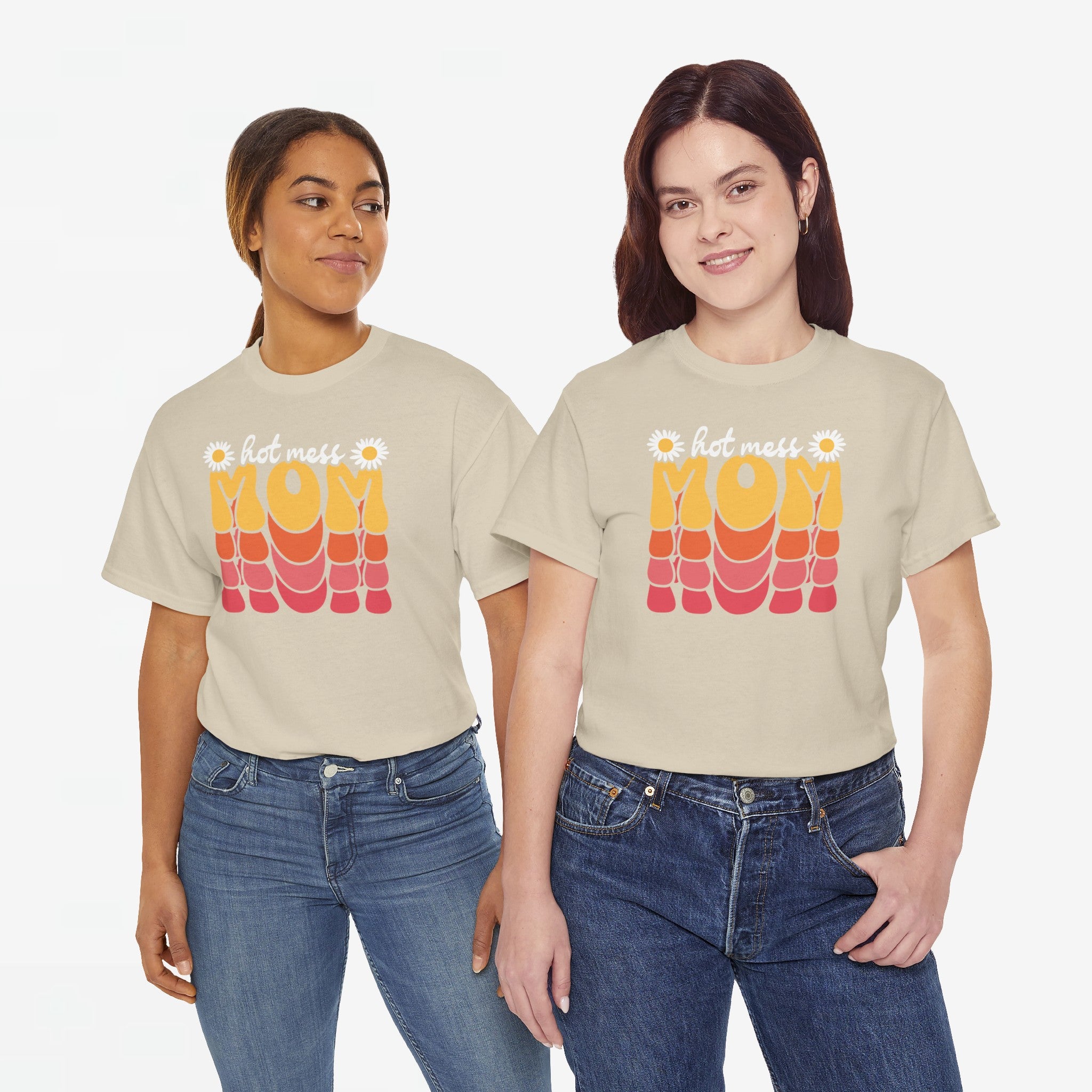 Moederdag Mama Cadeau - T-shirt - Hot Mess Mom - Oversized - #31