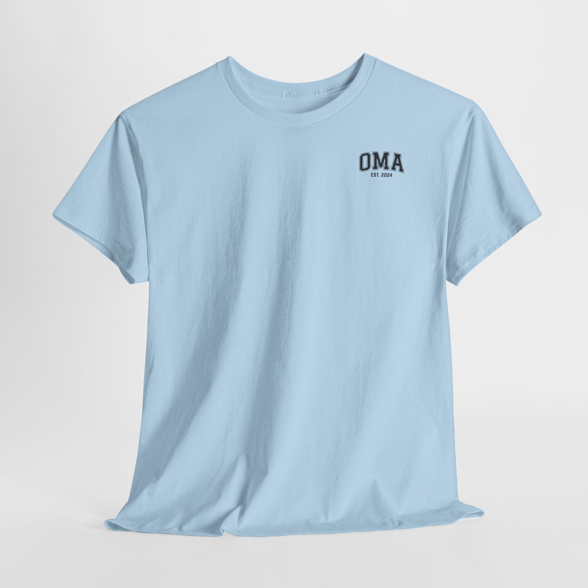 Gepersonaliseerde Moederdag Mama Cadeau - T-shirt - OMA kleine print - EST [Jaar]
