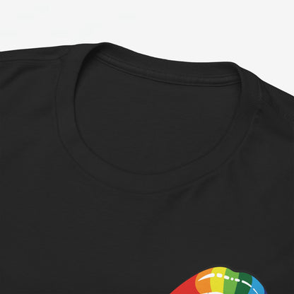 Gay Pride T-shirt - Regenboog Lippen- Back Print - Oversized #35