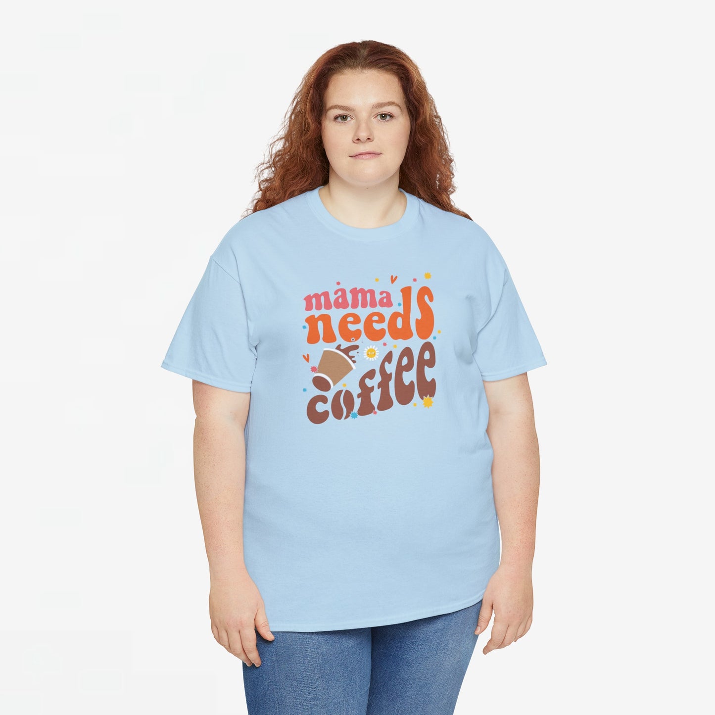 Moederdag Mama Cadeau - T-shirt - Mama Needs Coffee - Oversized - #22
