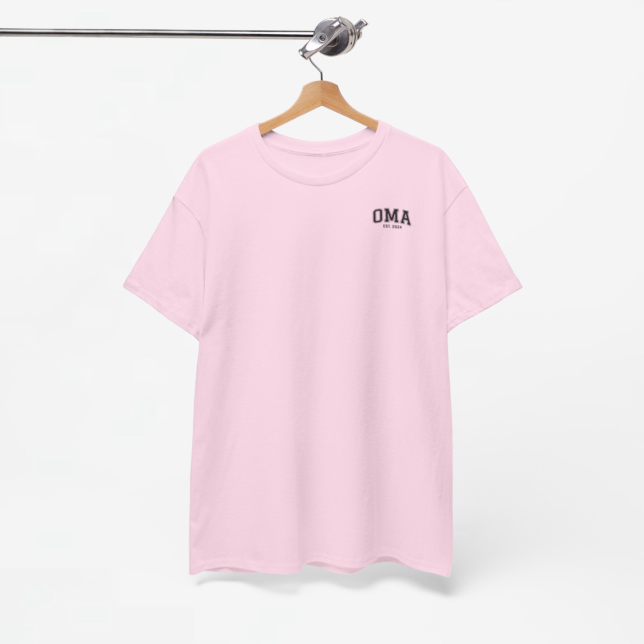 Gepersonaliseerde Moederdag Mama Cadeau - T-shirt - OMA kleine print - EST [Jaar]