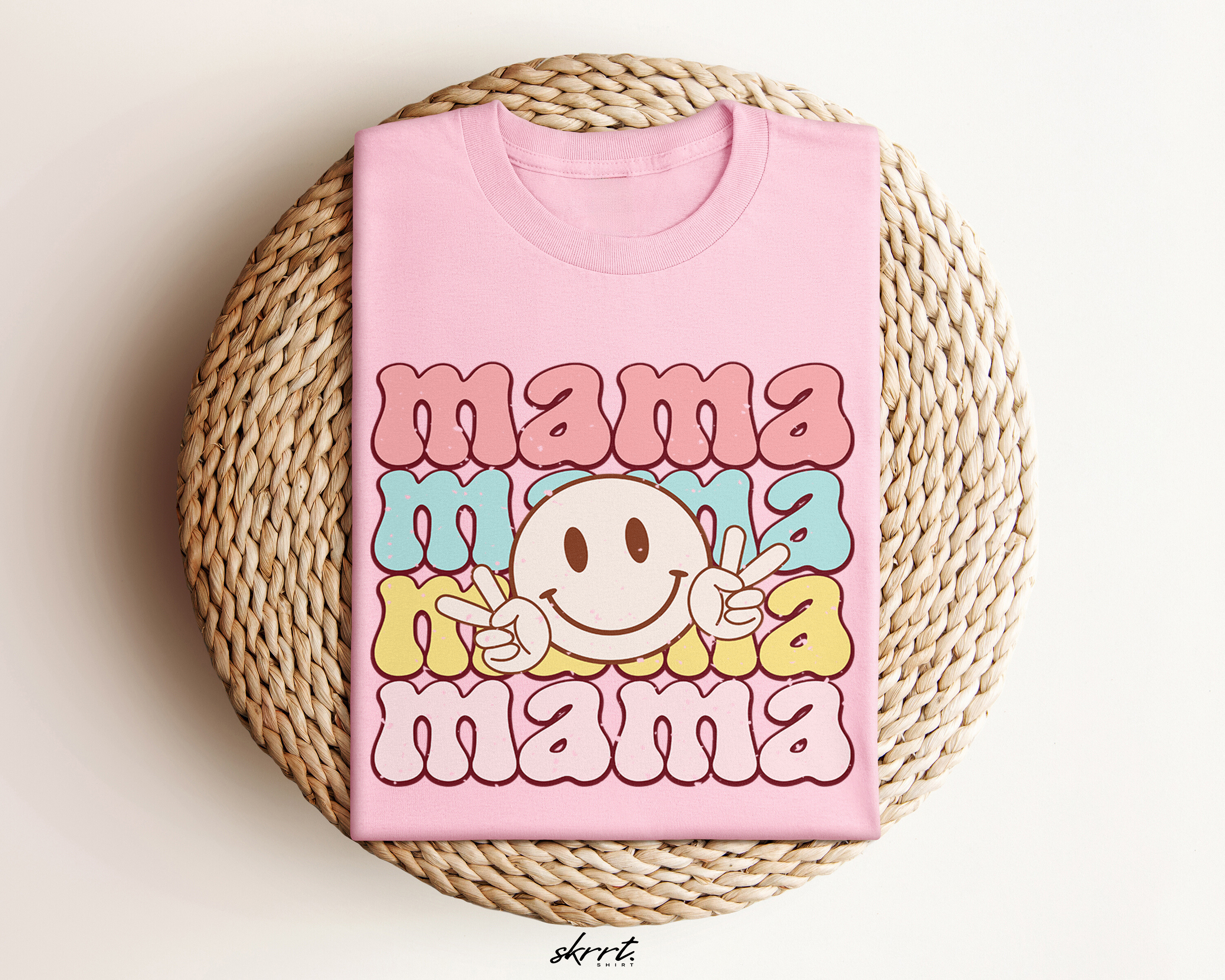 Moederdag Mama Cadeau - T-shirt - Happy Mama - Oversized - #53