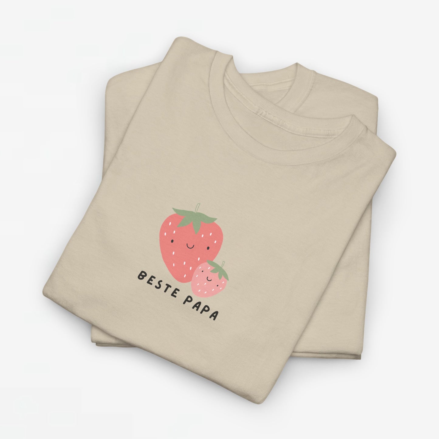 Vaderdag Papa Cadeau - T-shirt - Beste Papa Aardbei - Oversized #61