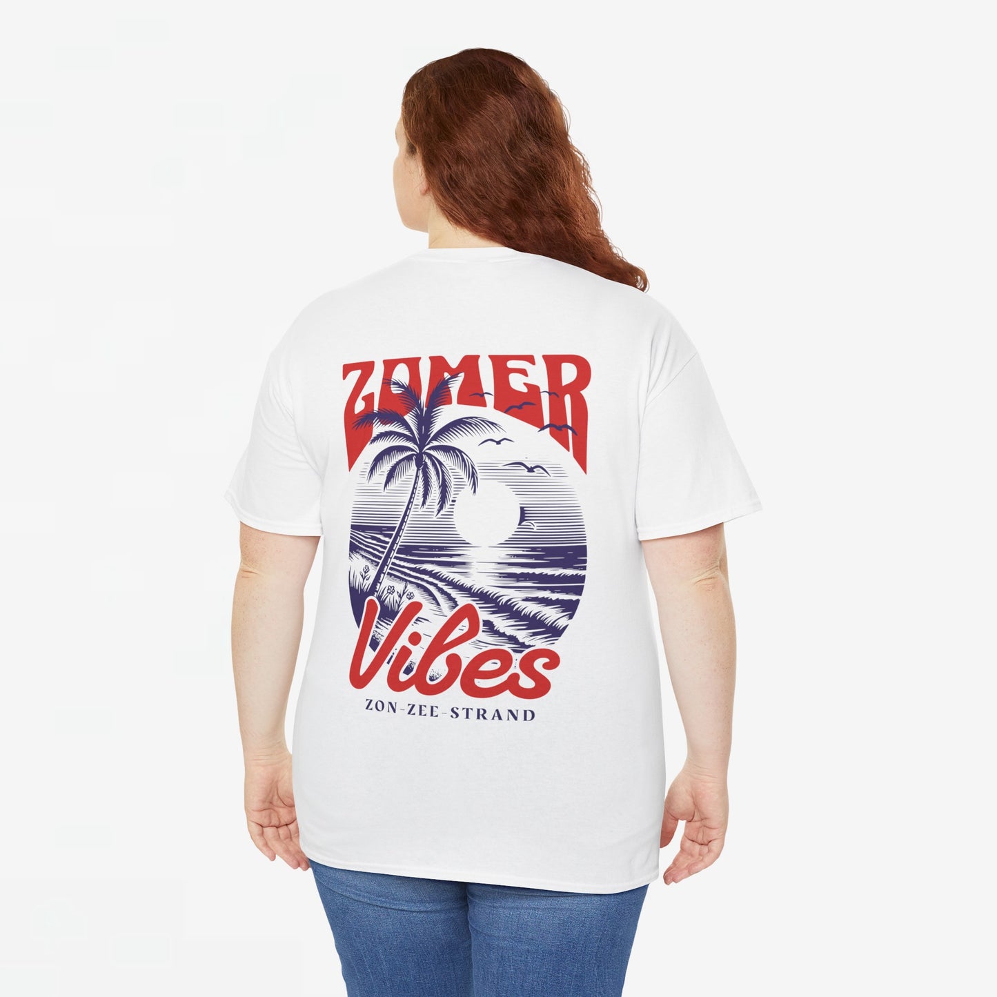 Zomer T-shirt voor Dames - Skrrtshirt Zomervakantie Oversized Tee #1 - Zomer Vibes