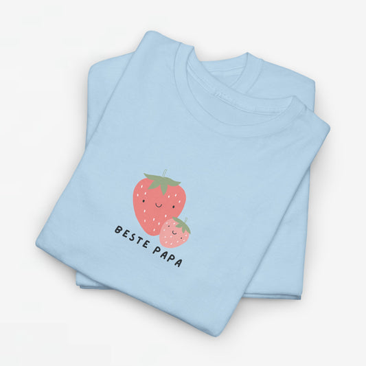 Vaderdag Papa Cadeau - T-shirt - Beste Papa Aardbei - Oversized #61