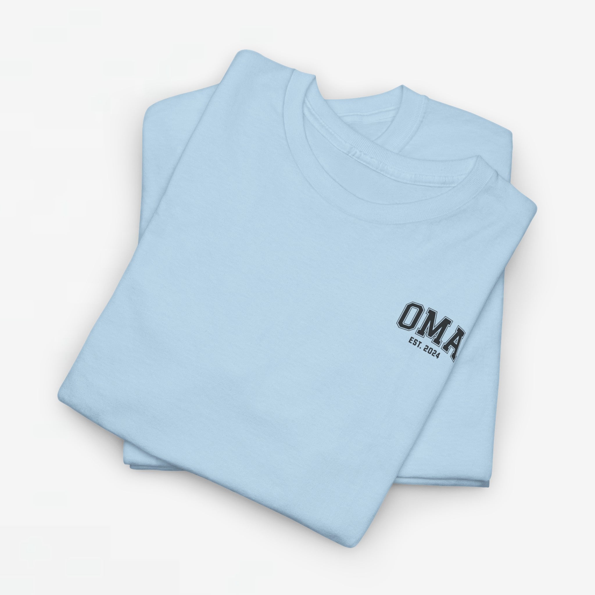 Gepersonaliseerde Moederdag Mama Cadeau - T-shirt - OMA kleine print - EST [Jaar]