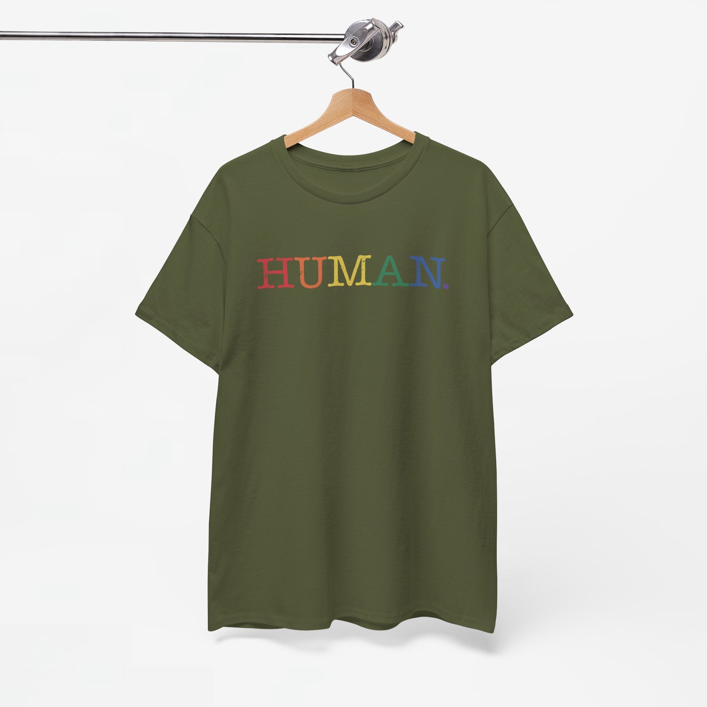 Gay Pride T-shirt - Regenboog Human - Oversized #1