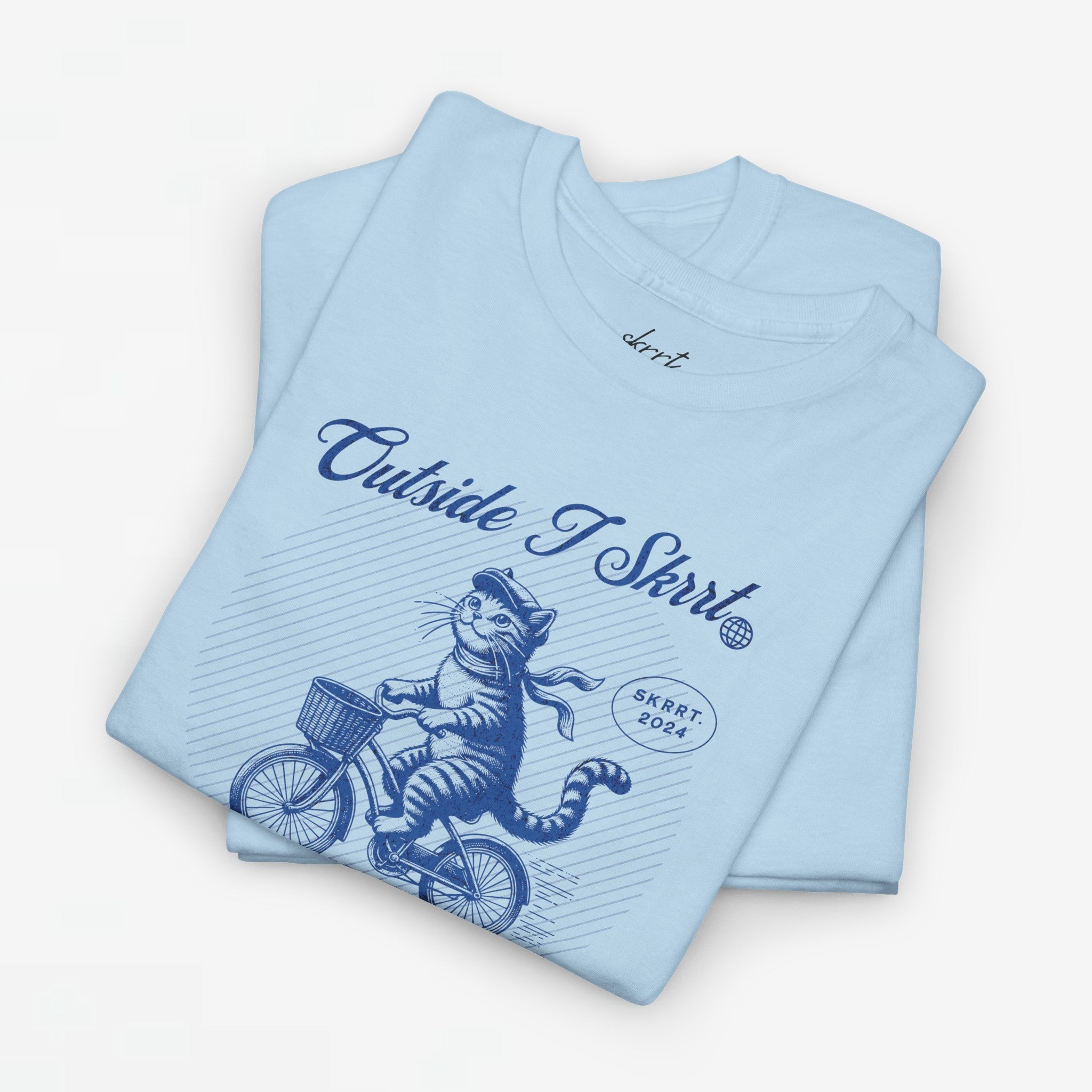 Outside I Skrrt But Inside I hurt | Front Print | T-shirt | Oversized Tee bij Skrrtshirt