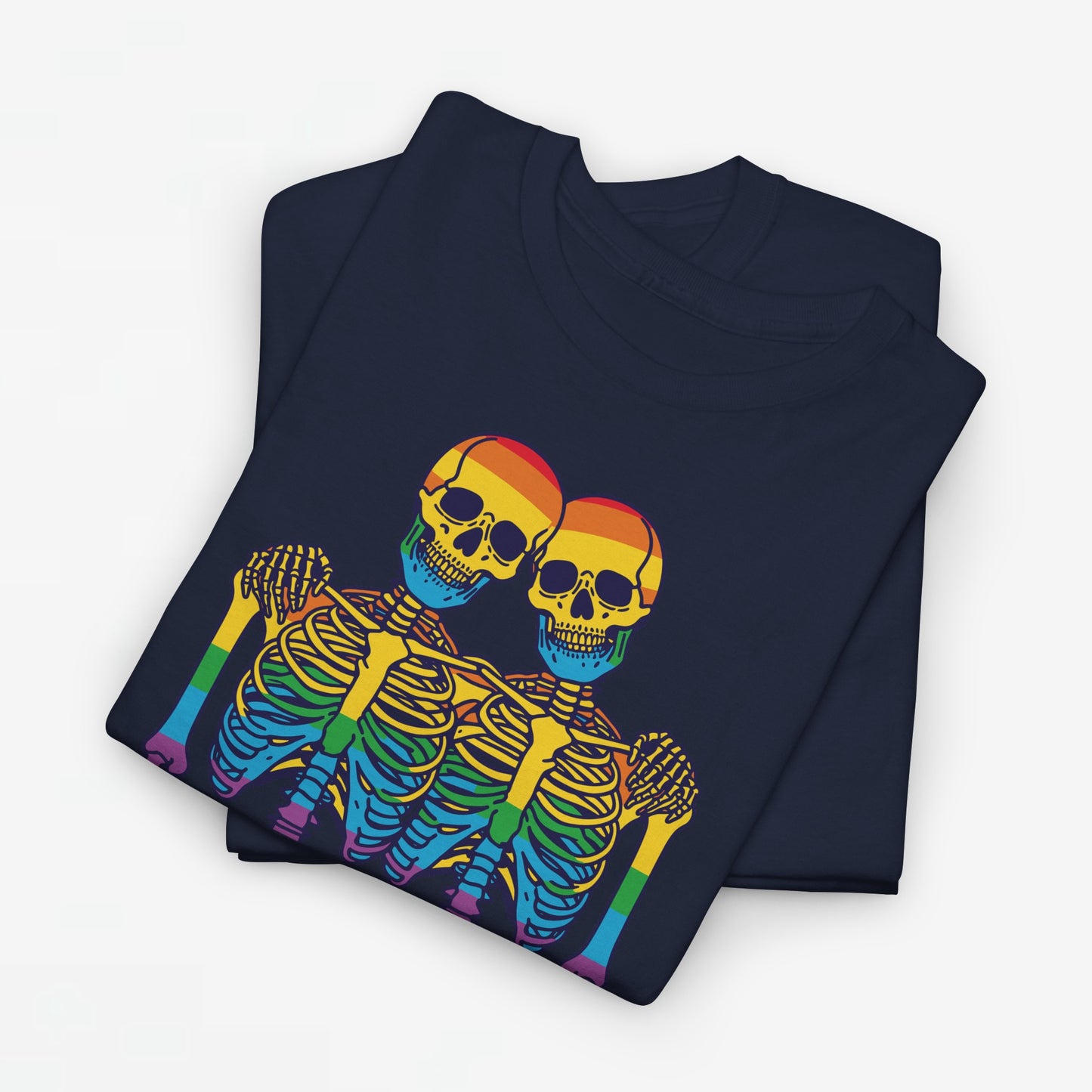 Gay Pride T-shirt - Skelet We Are All The Same - Oversized #79
