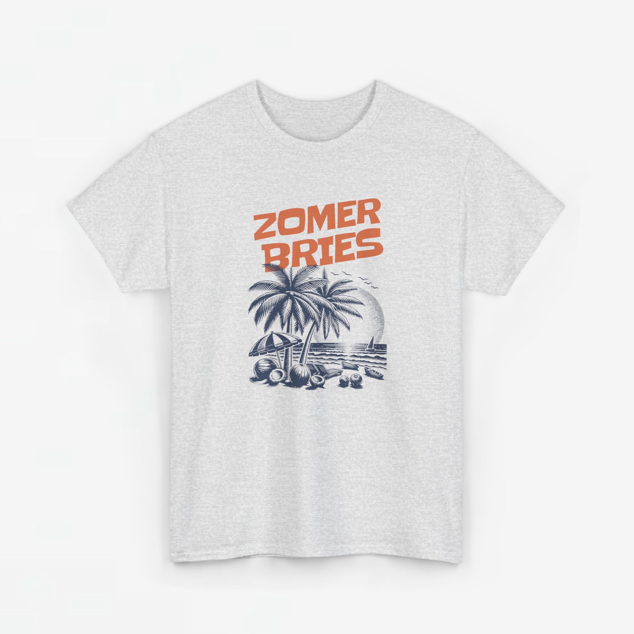 Heren Zomer Oversized T-shirt met print - Zomer Bries