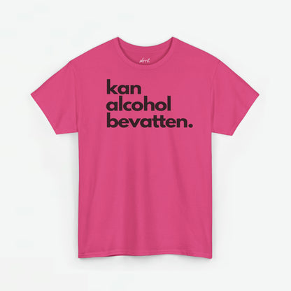 Kan Alcohol Bevatten | Front Print | Koningsdag T-shirt | Oversized