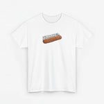 Oversized wit T-shirt met frikandel-frontprint