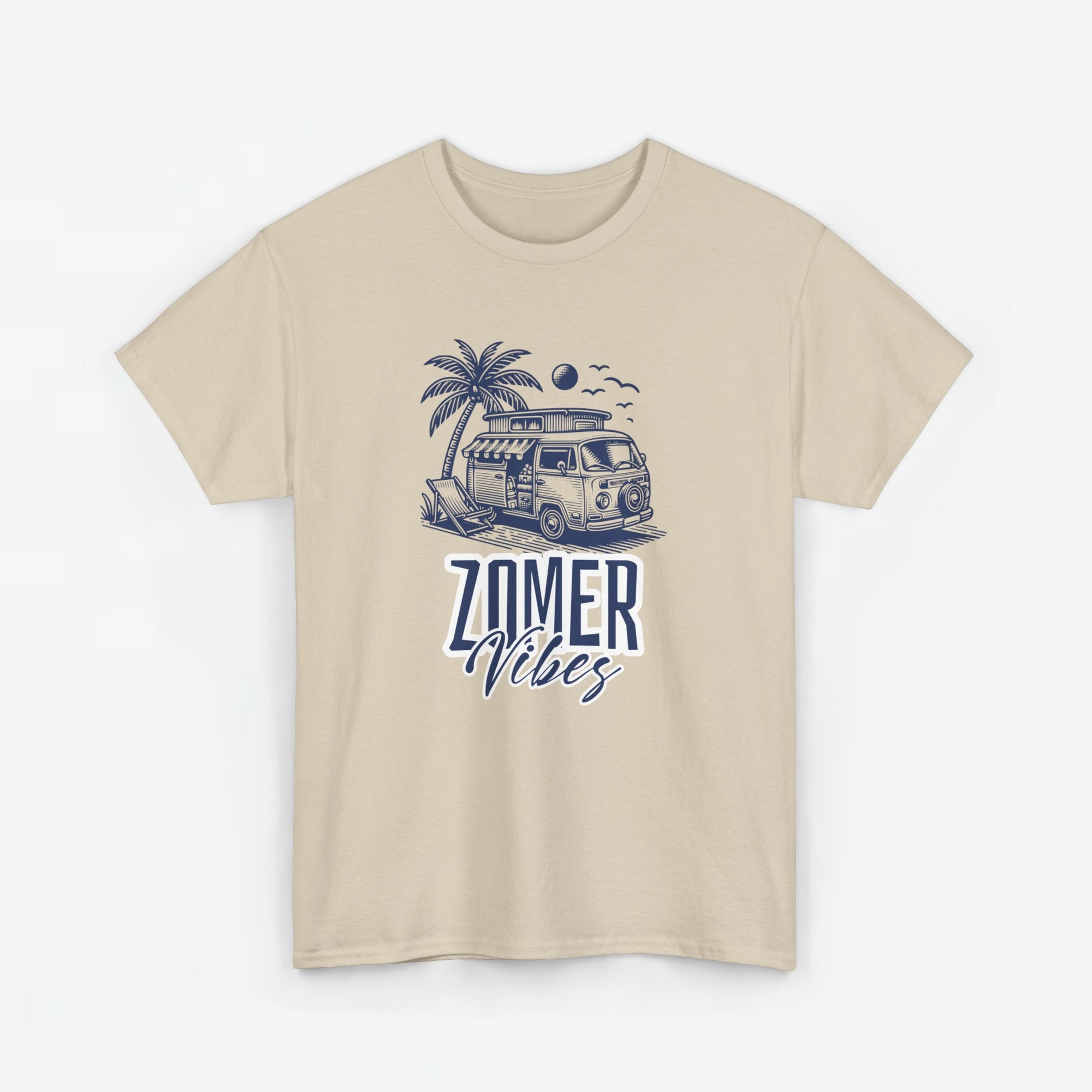 Heren Zomer Oversized T-shirt met print - Camper Zomer Vibes