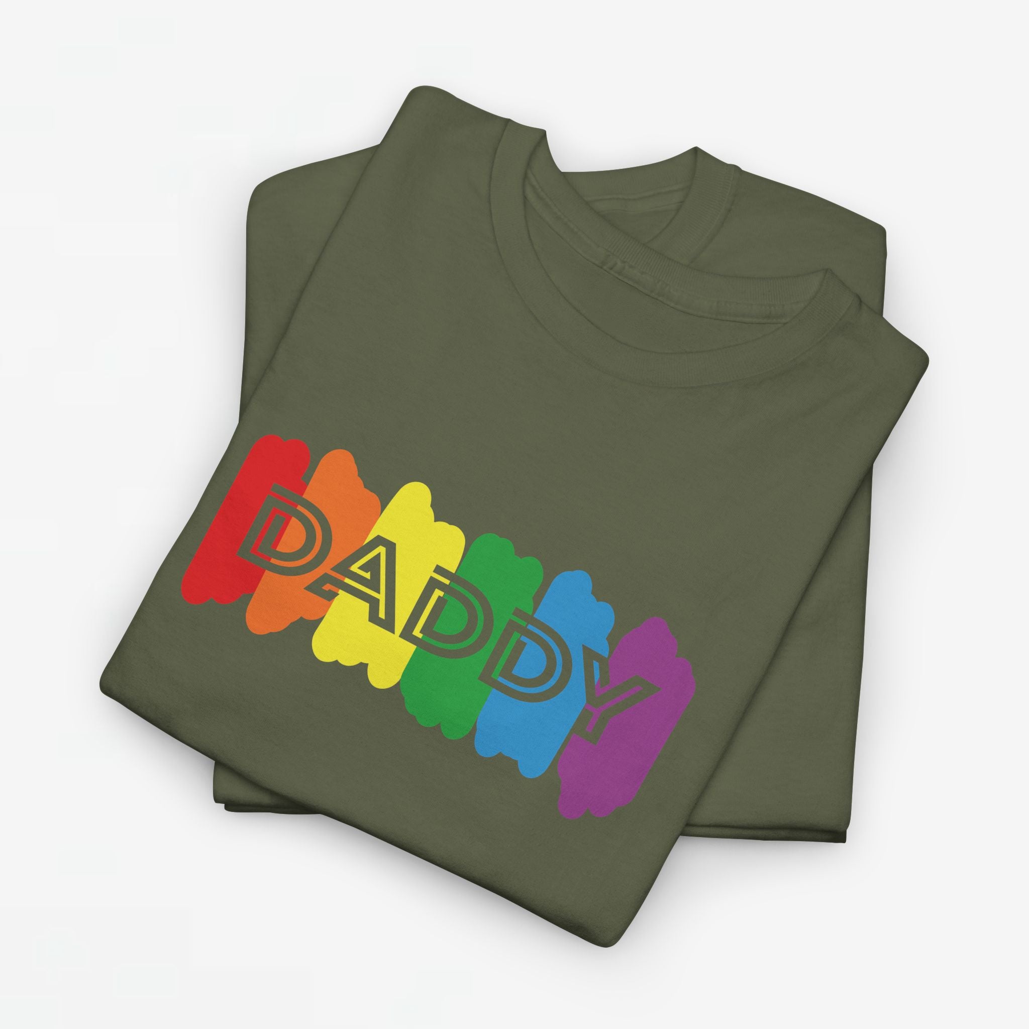 Gay Pride T-shirt - Regenboog Daddy - Oversized #64