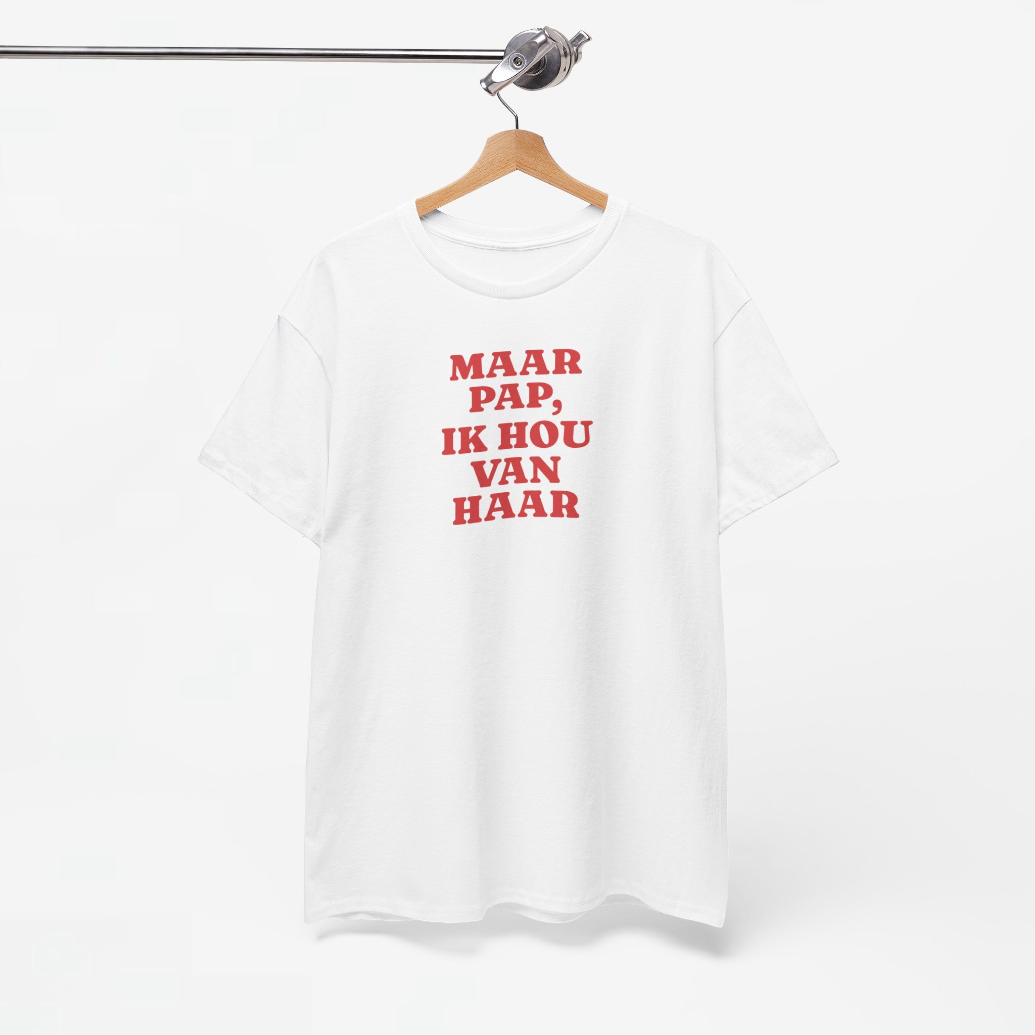 Gay Pride T-shirt -  Maar Pap, Ik Hou Van Haar - Oversized Tee