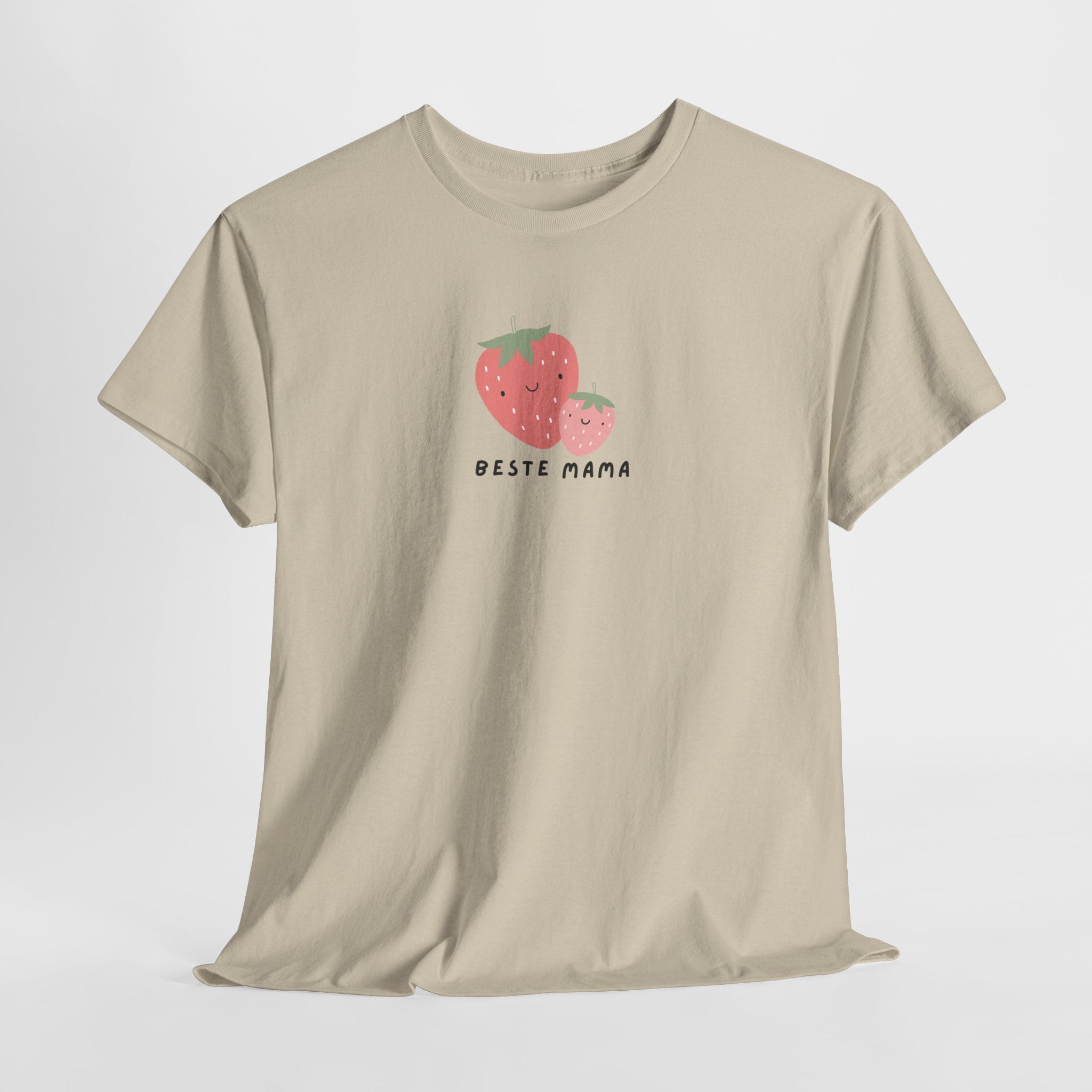 Moederdag Mama Cadeau - T-shirt - Beste Mama Aardbei - Oversized - #17