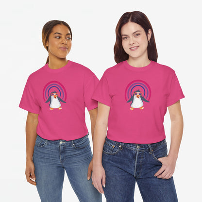 Gay Pride T-shirt - Bi Penguin - Oversized #59