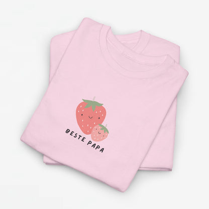 Vaderdag Papa Cadeau - T-shirt - Beste Papa Aardbei - Oversized #61