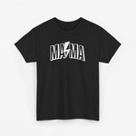 Zwarte oversize T-shirt met 'MAMA' tekstprint op de borst