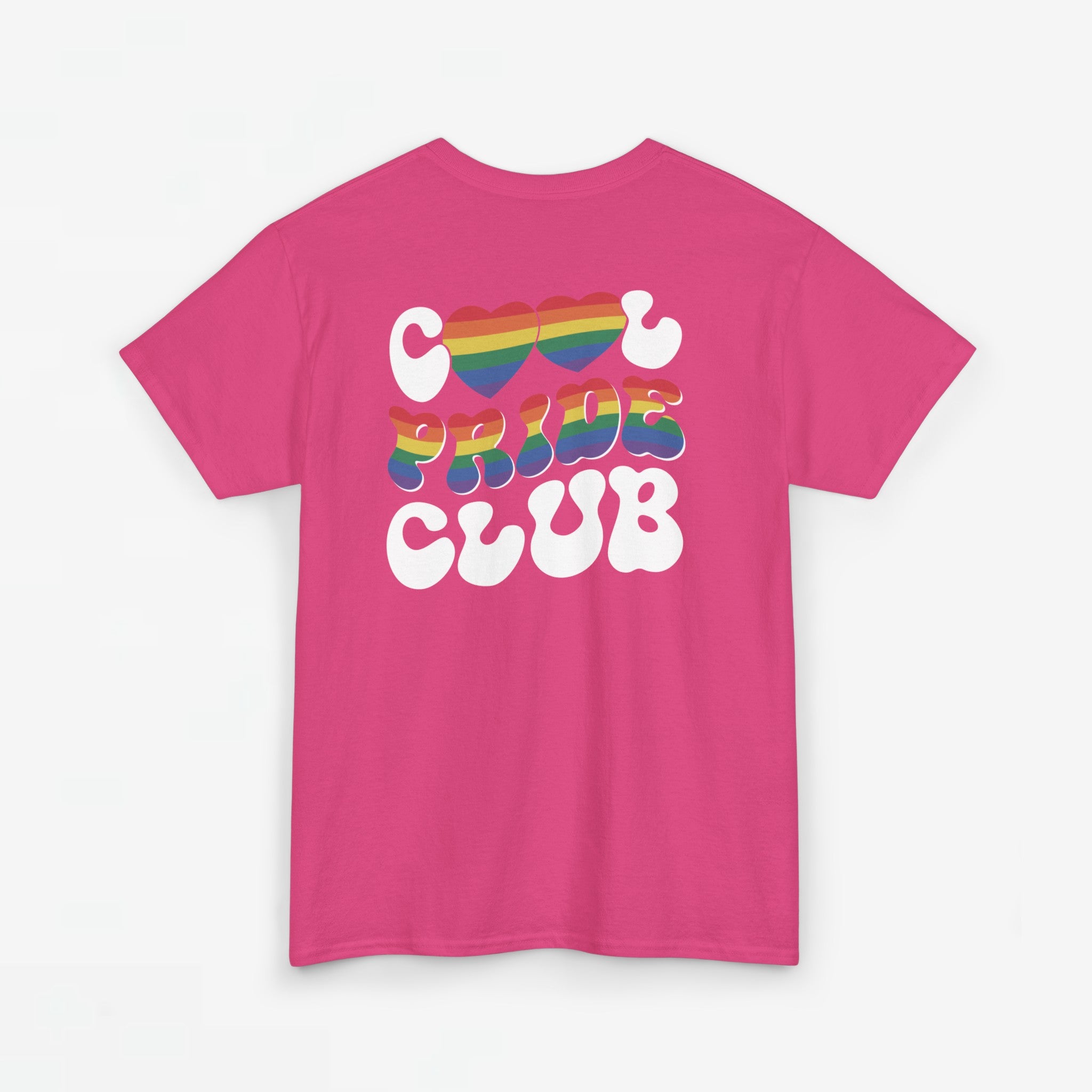Gay Pride T-shirt - Cool Pride Club - Back Print - Oversized #21