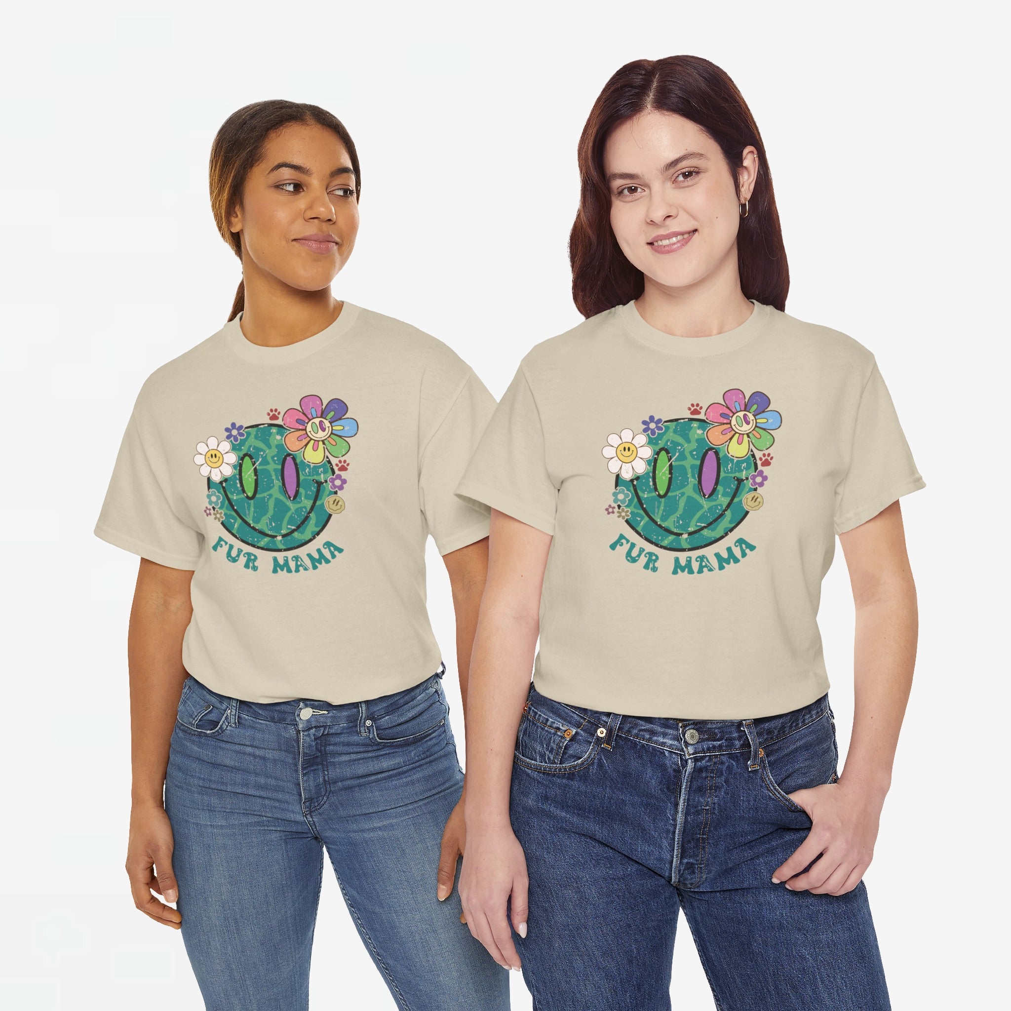 Moederdag Mama Cadeau - T-shirt - Fur Mama - Oversized - #59