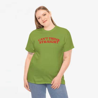 Gay Pride T-shirt -  Can't Think Straight - Oversized Tee