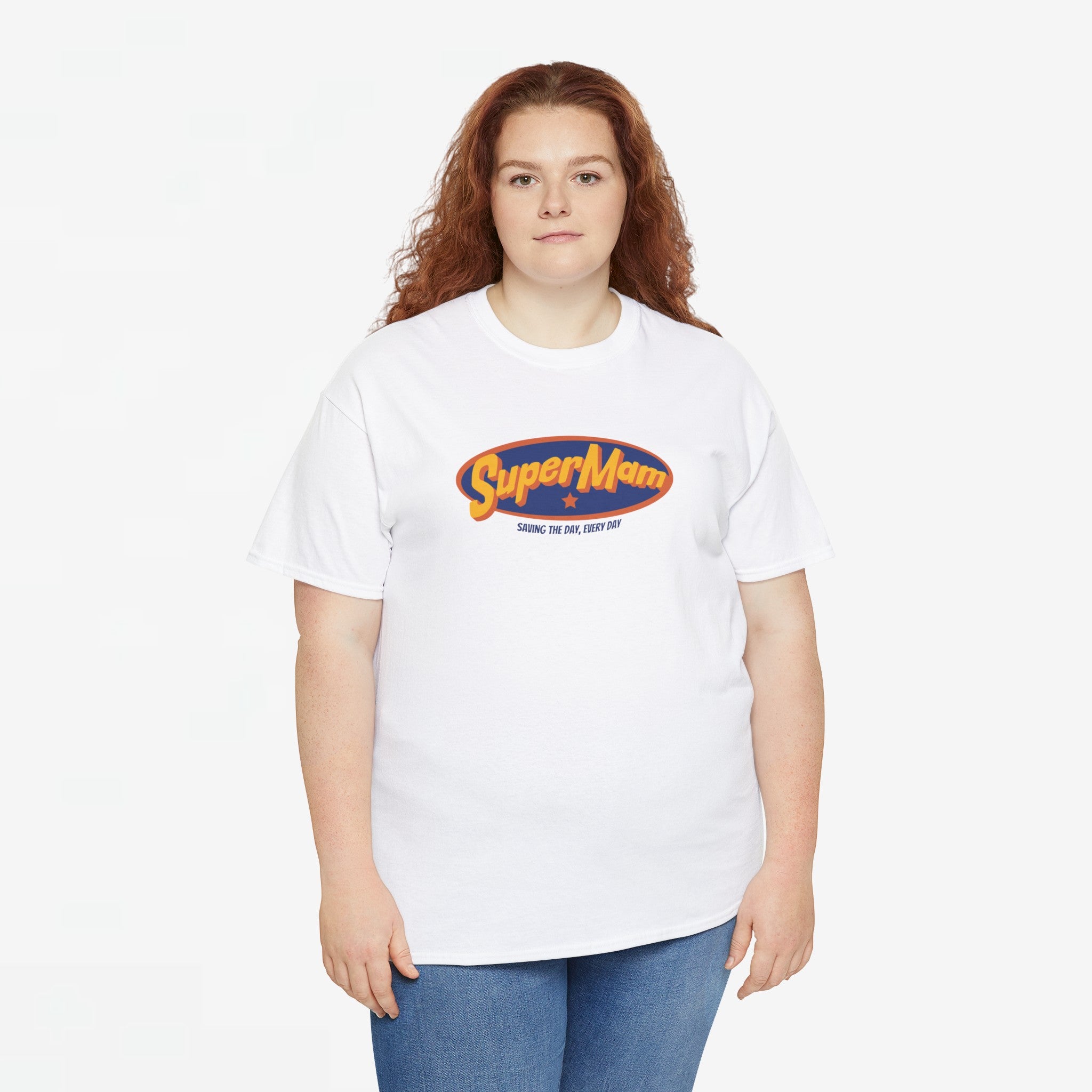 Moederdag Mama Cadeau - T-shirt - Super Mam - Oversized - #70