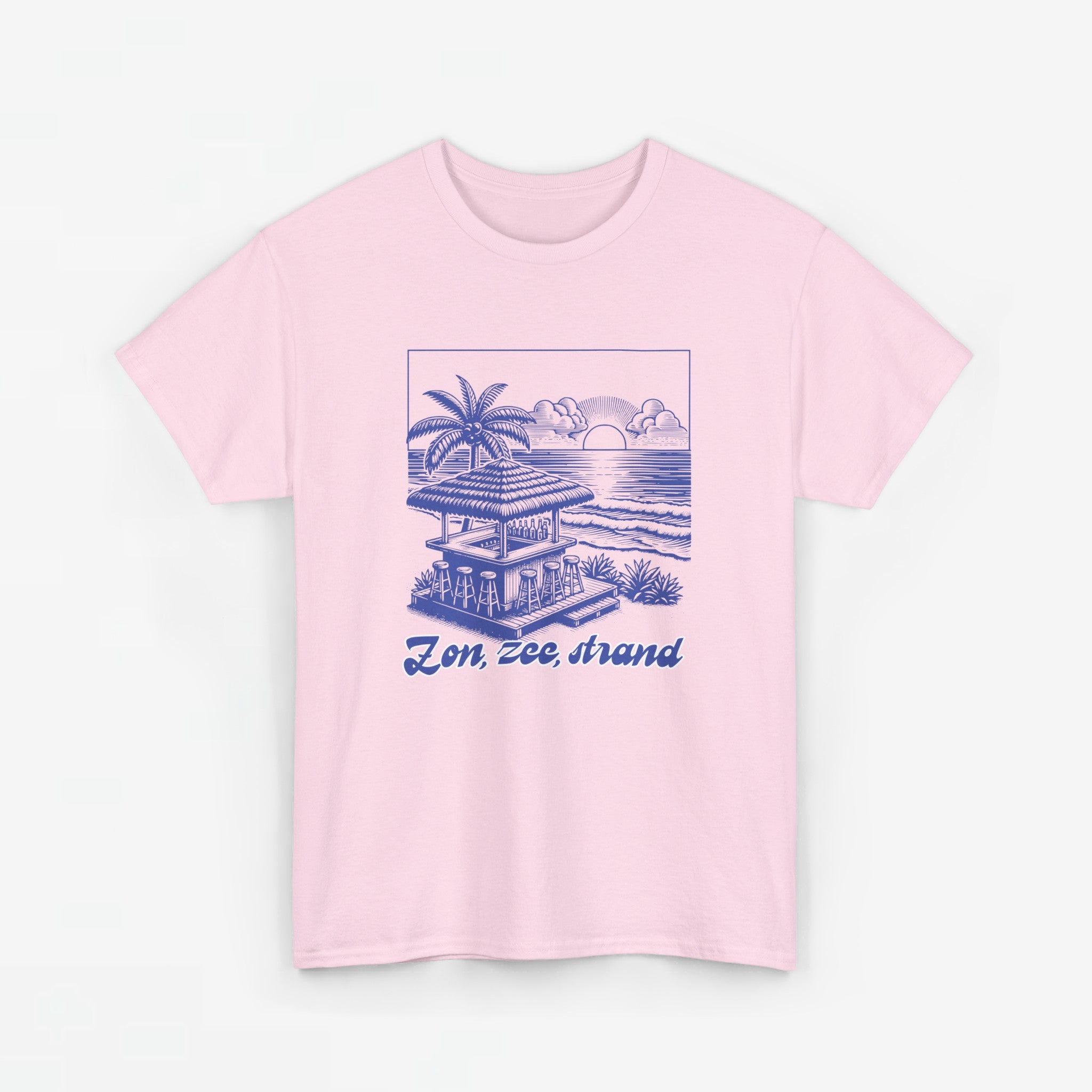 Dames Zomer Oversized T-shirt met print - Zon, Zee, Strand